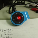 USBで充電中
