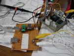 FPGA実験中の机の上