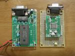(左) H8/3664Fタイニーマイコンキット (右) H8/3664モジュール開発セット